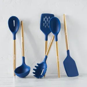 Stainless Steel & Silicone Utensils - Solid Spoon