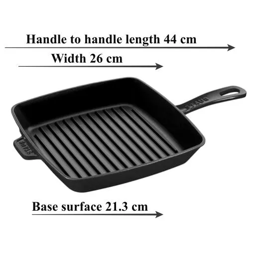 Staub - 26cm Blue Square American Grill Pan (10") - LIMITED TIME PROMOTION