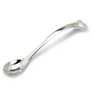 Sterling Silver Feeding Spoon - Heart