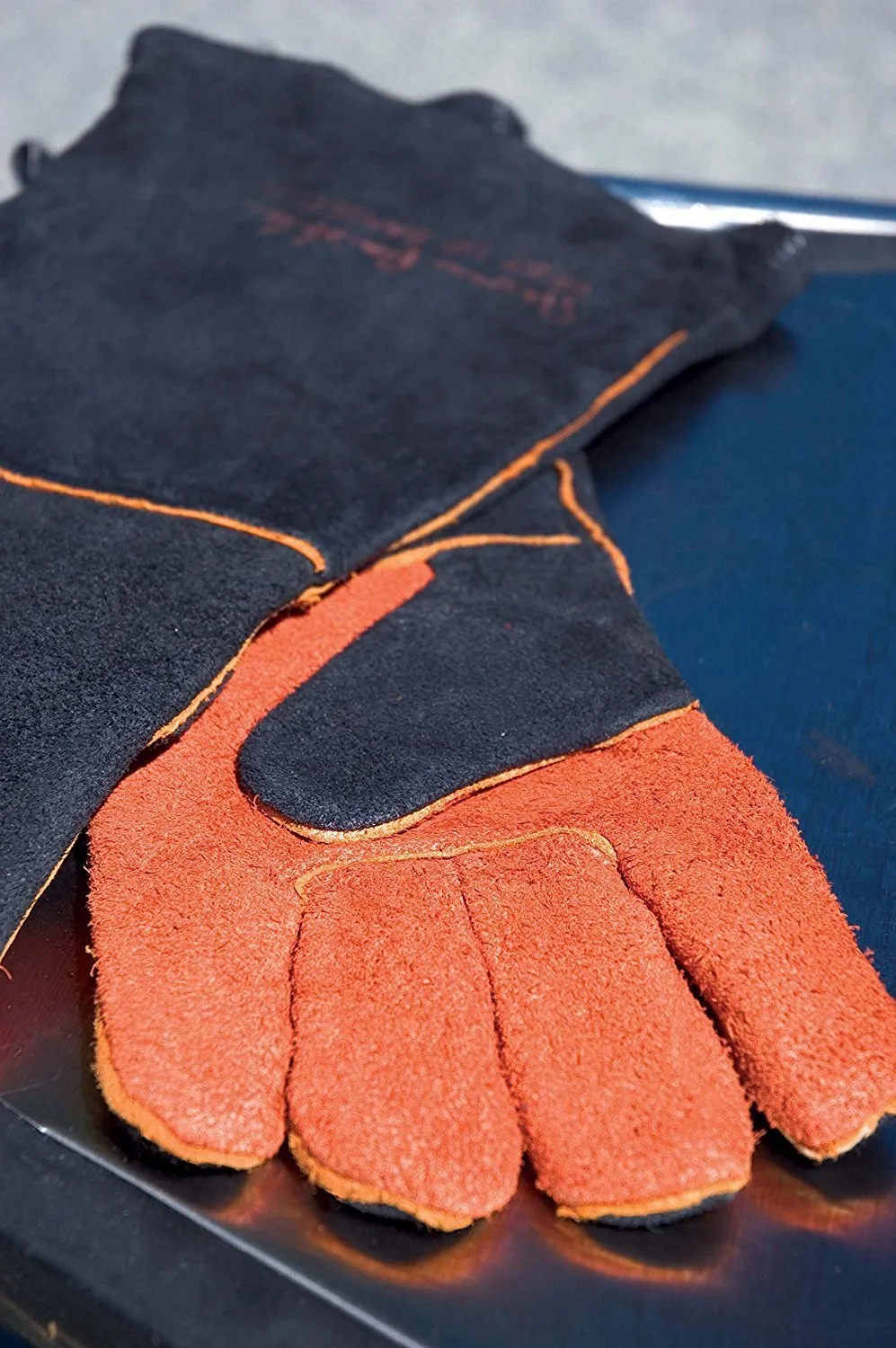 Steven Raichlen Best of Barbecue Extra Long Suede Grill Gloves (Pair) - SR8038