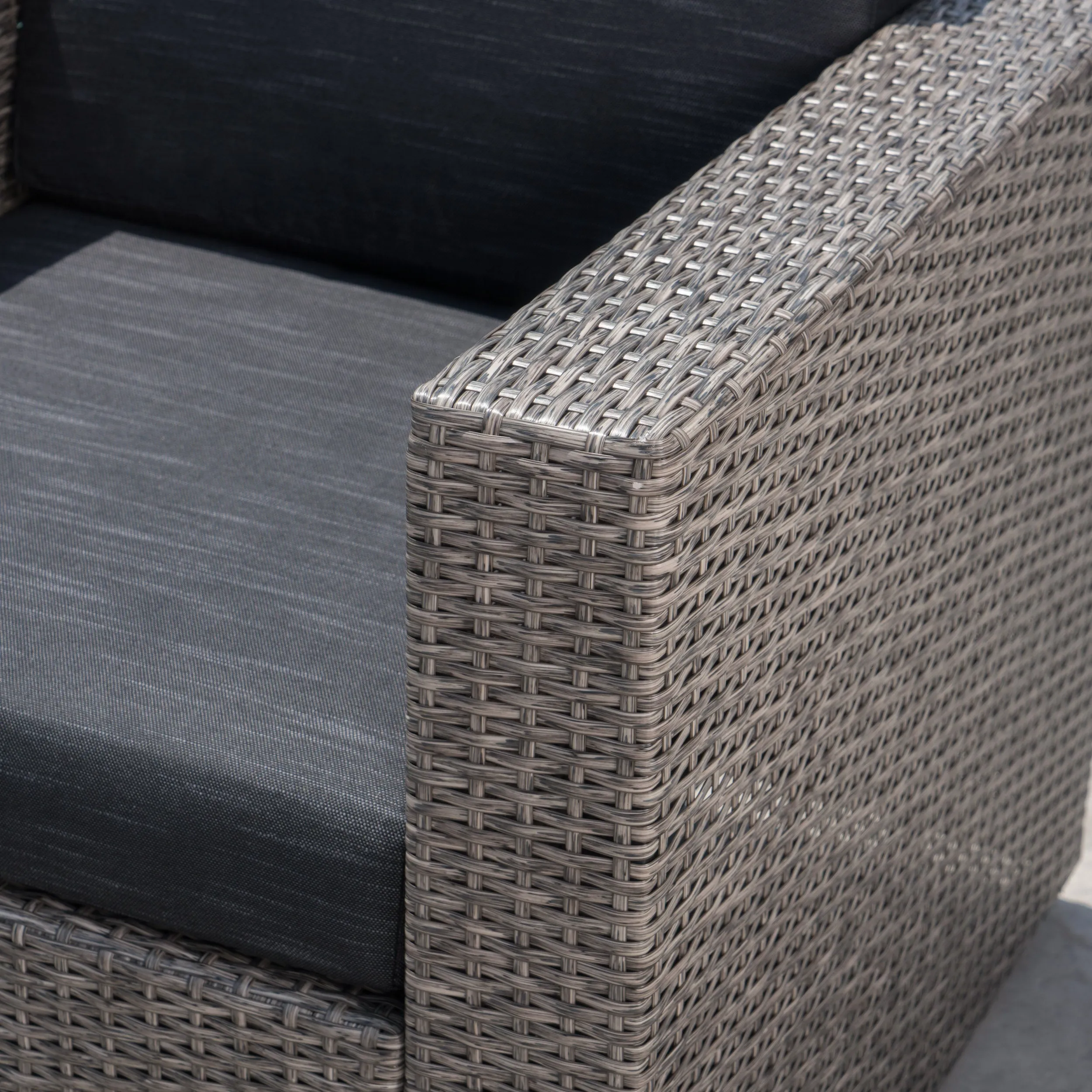 Venice Outdoor Wicker Swivel Club Chairs with Cushions