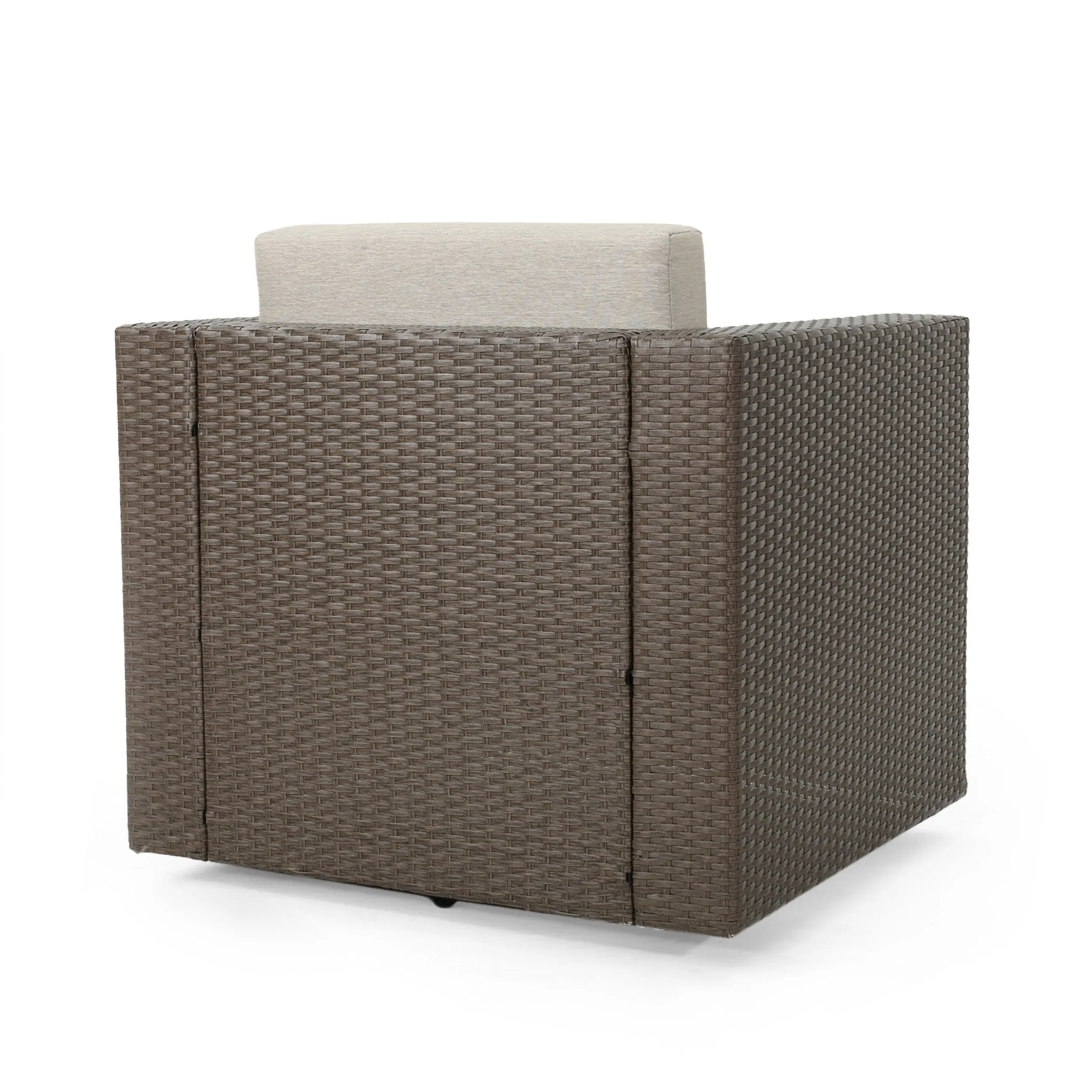 Venice Outdoor Wicker Swivel Club Chairs with Cushions