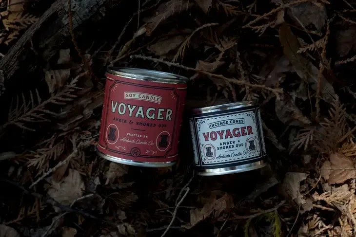 Voyager | Amber   Smoked Oud 8oz Soy Candle