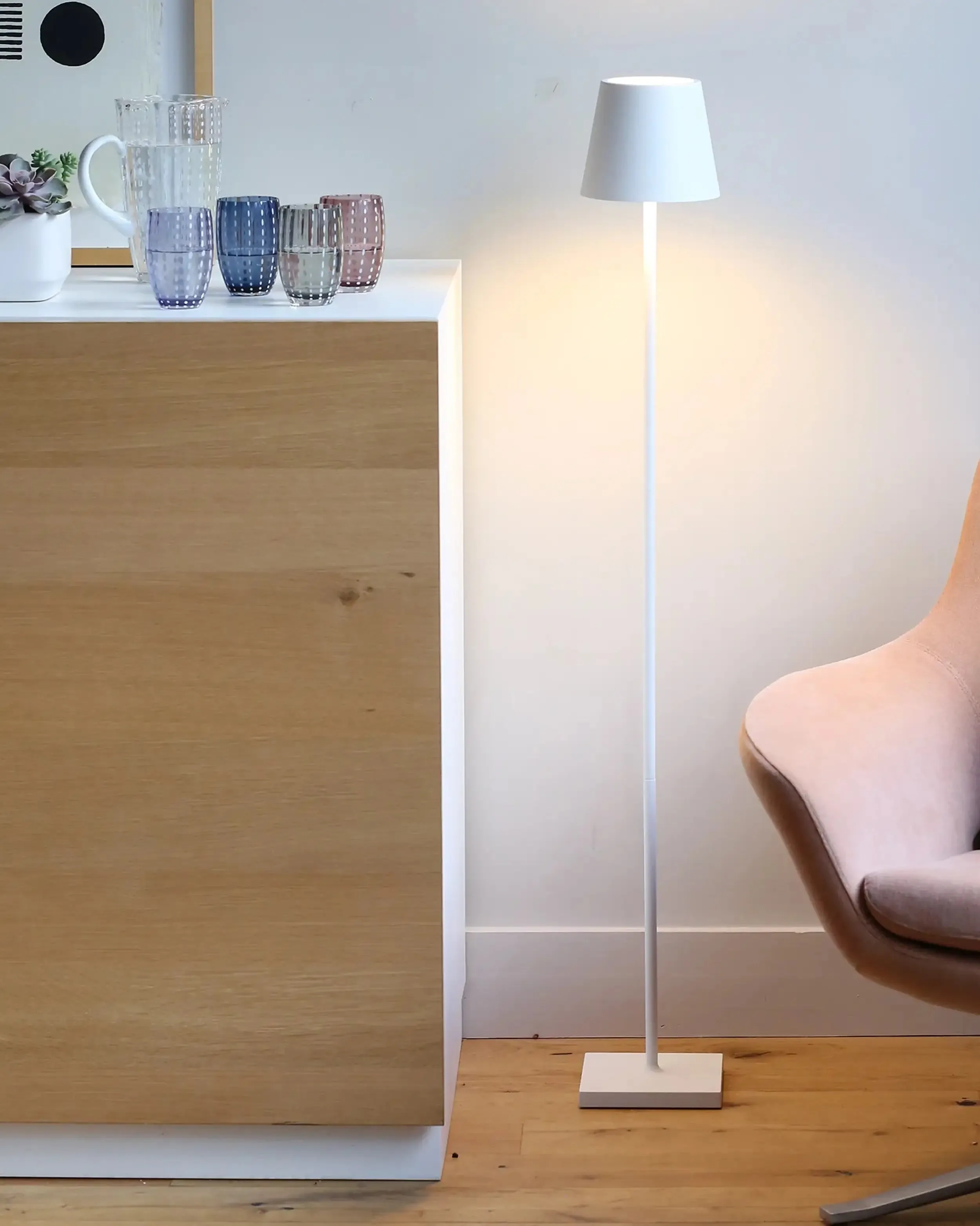 Zafferano Lampes à Porter Poldina floor-table lamp