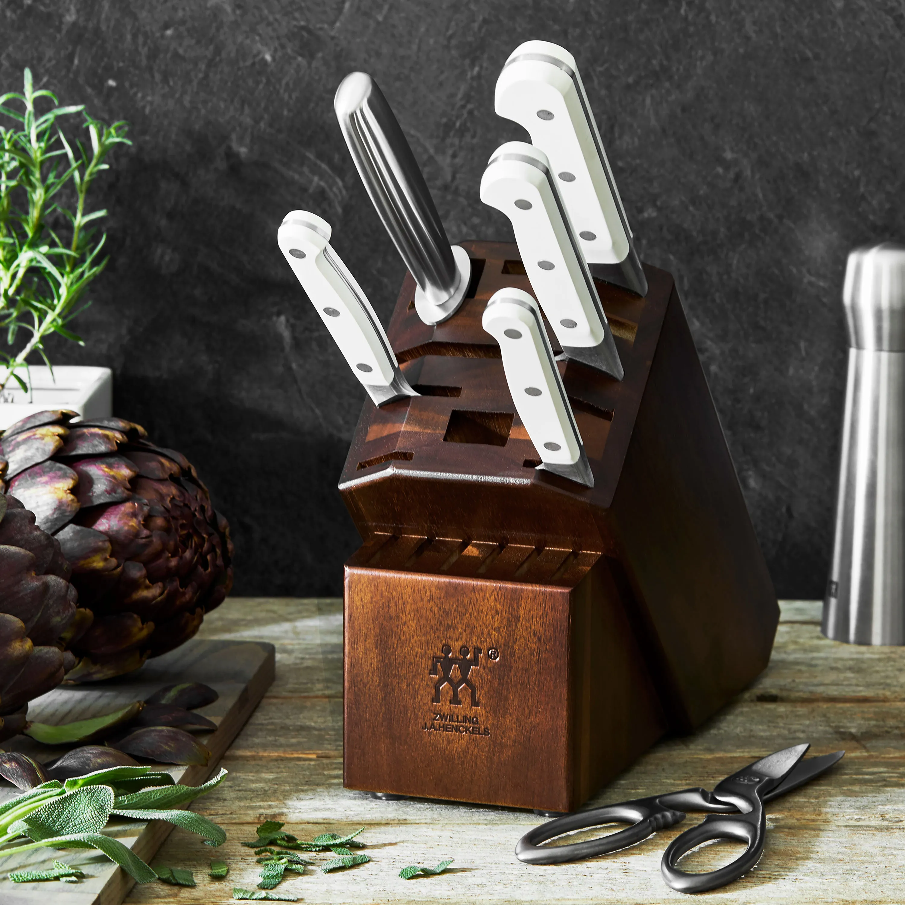 Zwilling Pro Le Blanc 7 Piece Knife Block Set